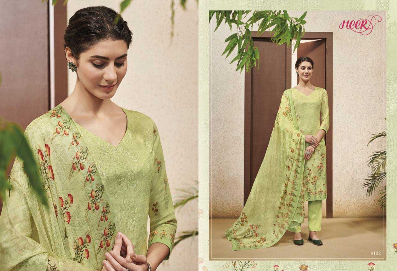 Kimora Heer Vol 48 Cross Stitch Embroidered Salwar Suits Kimora Heer Vol 48 Cross Stitch Embroidered Salwar Suits